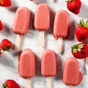 Strawberry Popsicles